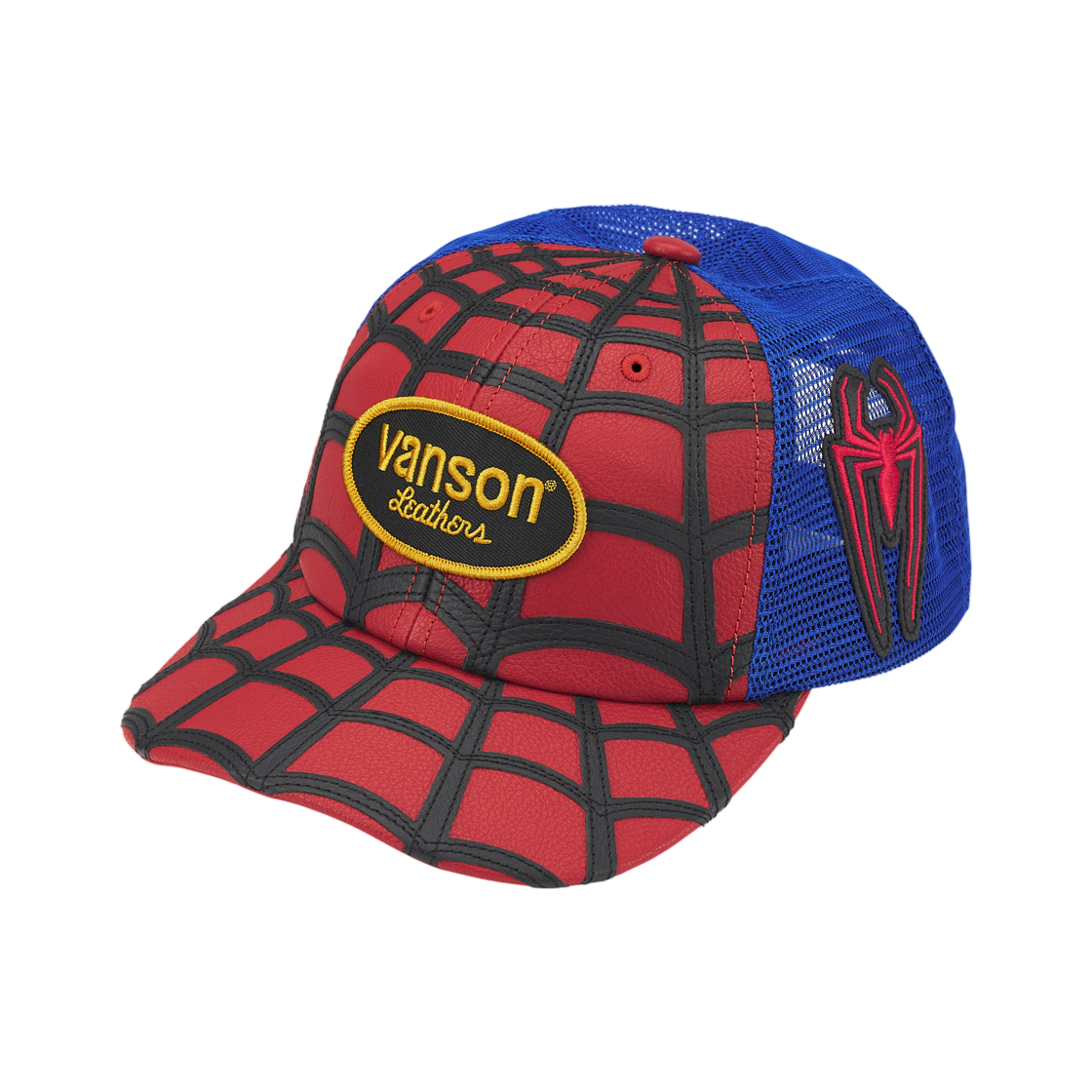 슈프림 x 밴슨 레더 스파이더맨 메쉬 백 6-패널 레드 - 26SS(Supreme x Vanson Leathers Spider-Man Mesh Back 6-Panel Red - 26SS)