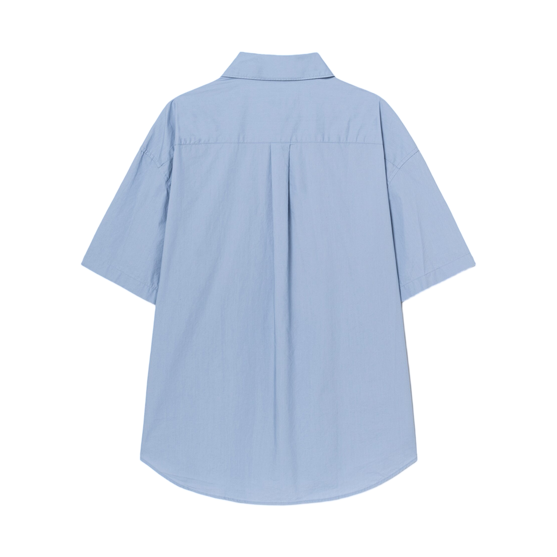 에잇세컨즈 코튼 포플린 오버핏 숏슬리브 셔츠 스카이 블루(8seconds Cotton Poplin Over Fit Short Sleeve Shirt Sky Blue) - 2
