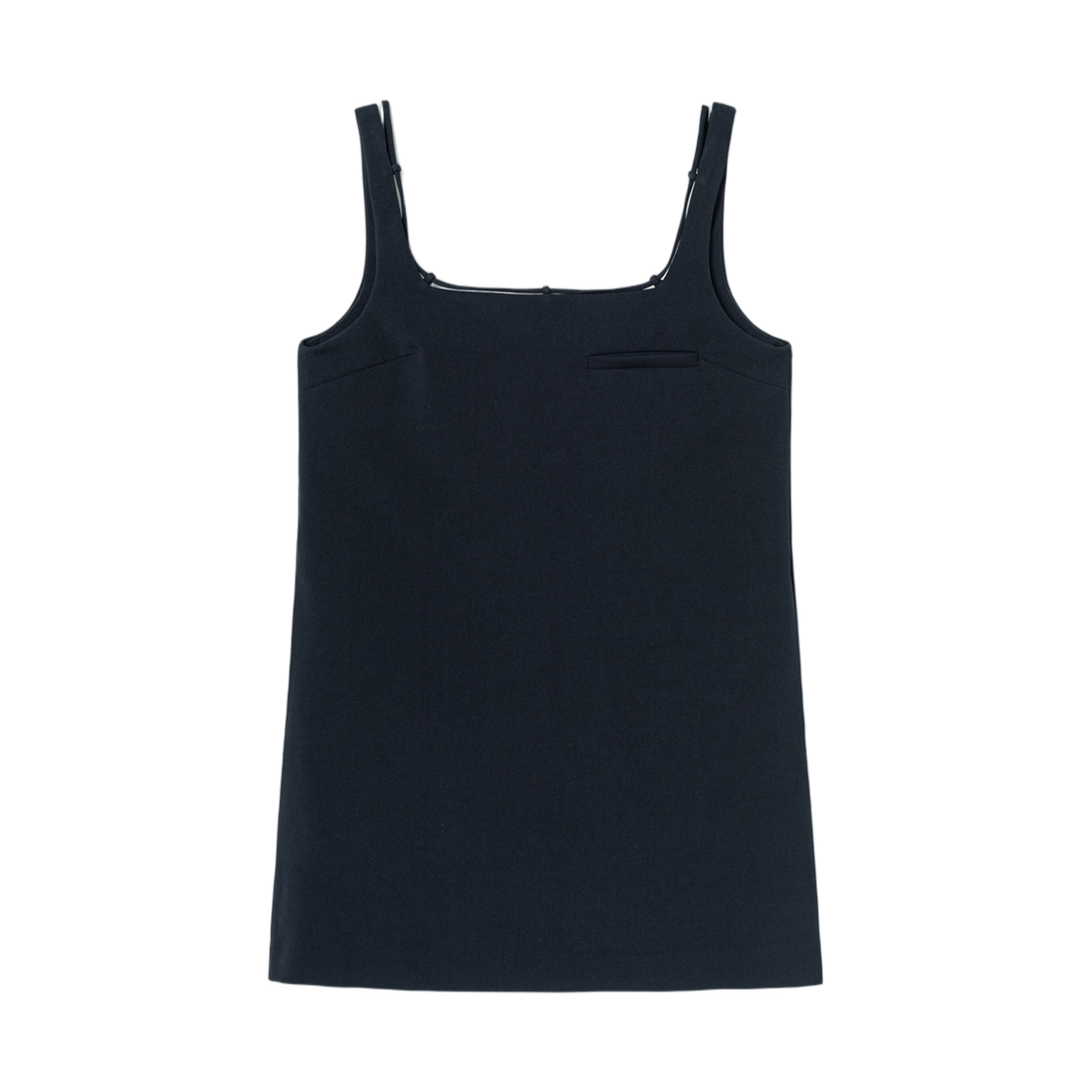 (W) 에잇세컨즈 스트랩 데코레이션 미니 드레스 네이비((W) 8seconds Strap Decoration Mini Dress Navy)