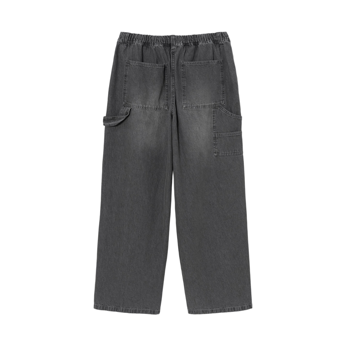 에잇세컨즈 라이트웨이트 하프 밴딩 카펜터 데님 팬츠 애쉬(8seconds Lightweight Half Banding Carpenter Denim Pants Ash) - 2
