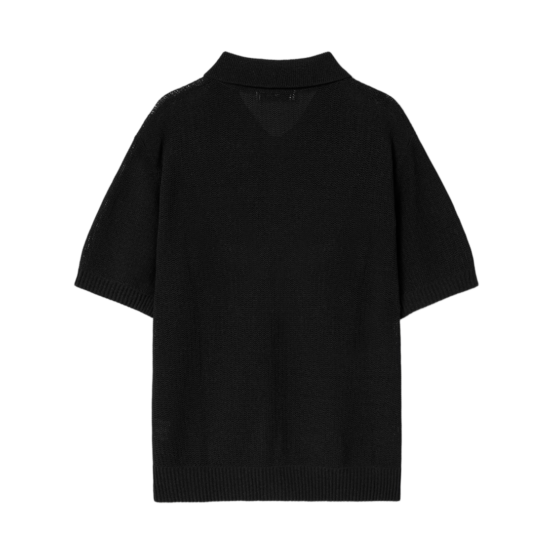 에잇세컨즈 코드 얀 칼라 넥 숏슬리브 가디건 블랙(8seconds Cord Yarn Collar Neck Short Sleeve Cardigan Black) - 2