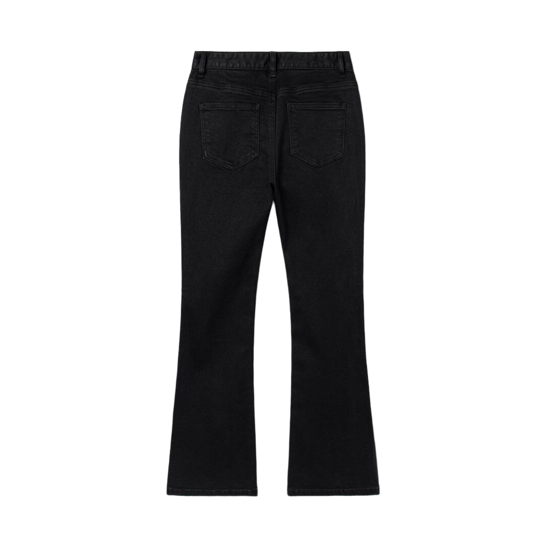 (W) 에잇세컨즈 미드렝스 부츠컷 플리스 데님 블랙((W) 8seconds Mid-length Bootcut Fleece Denim Black) - 2