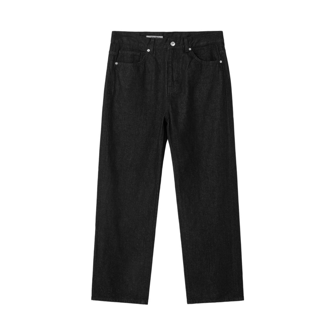 425121LPC5 8seconds Essentials Semi Wide Fit Denim Pants Black