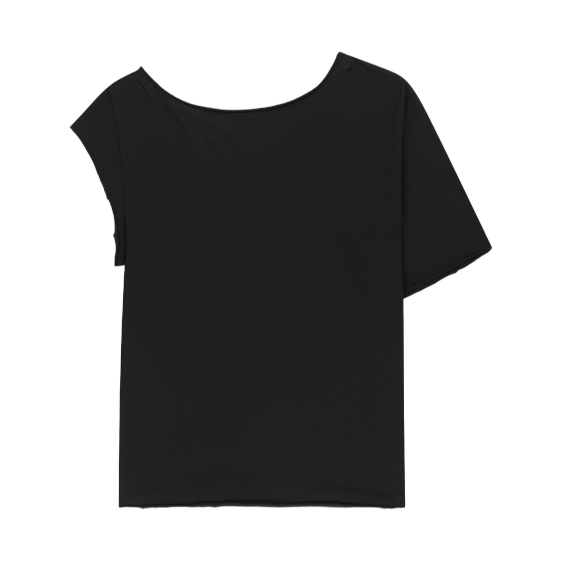 (W) 마뗑킴 어시메트릭 오프 숄더 탑 블랙((W) Matin Kim Asymmetric Off Shoulder Top In Black) - 2