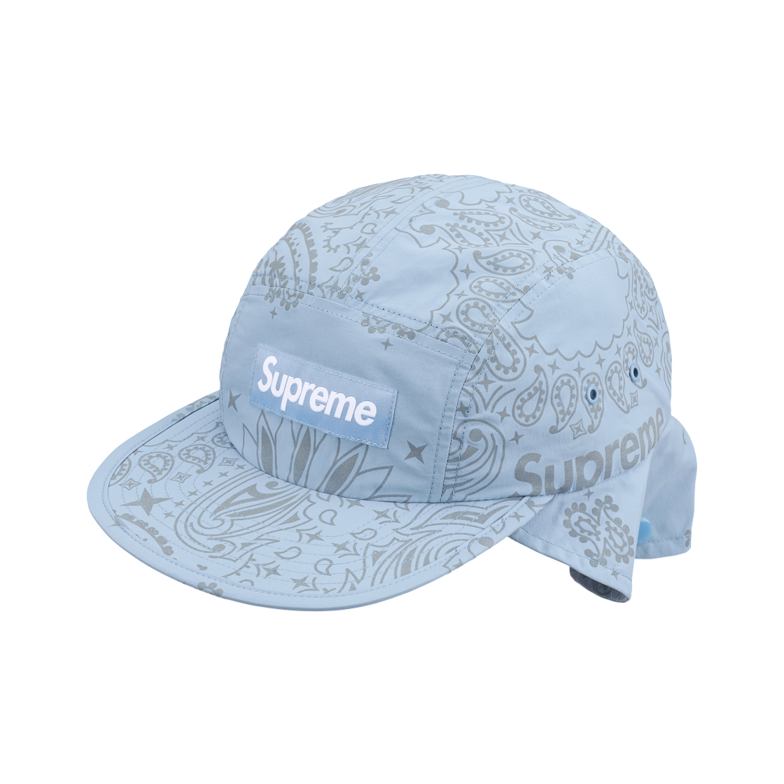 슈프림 리플렉티브 반다나 선쉴드 캠프캡 라이트 블루 - 26SS(Supreme Reflective Bandana Sunshield Camp Cap Light Blue - 26SS) - 2