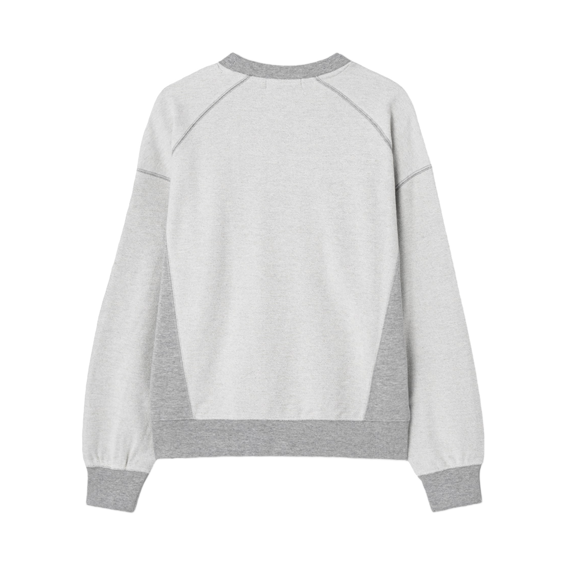 에잇세컨즈 컬러 컷 그래픽 스웨트셔츠 라이트 그레이 실버(8seconds Color Cut Graphic Sweatshirt Light Gray Silver) - 2