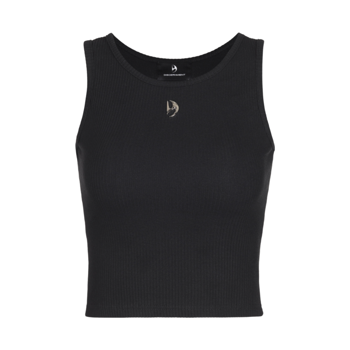 디에스엠티 우먼 체스트 메탈 로고 슬리브리스 블랙(DSMT (W) Chest Metal Logo Sleeveless Black)