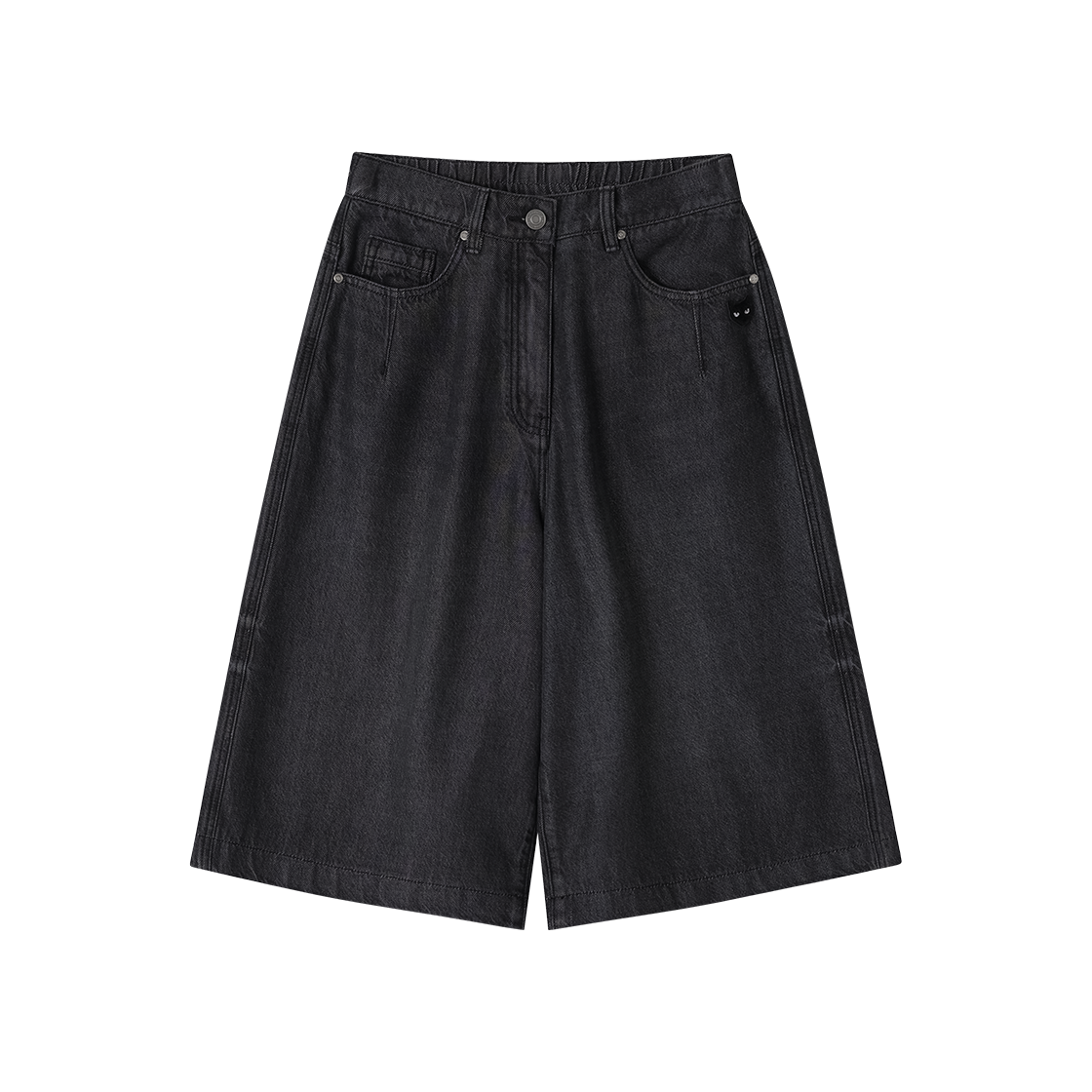 WI3PT872BK (W) SONGZIO ZZERO Panther Lyocell Denim Shorts Black