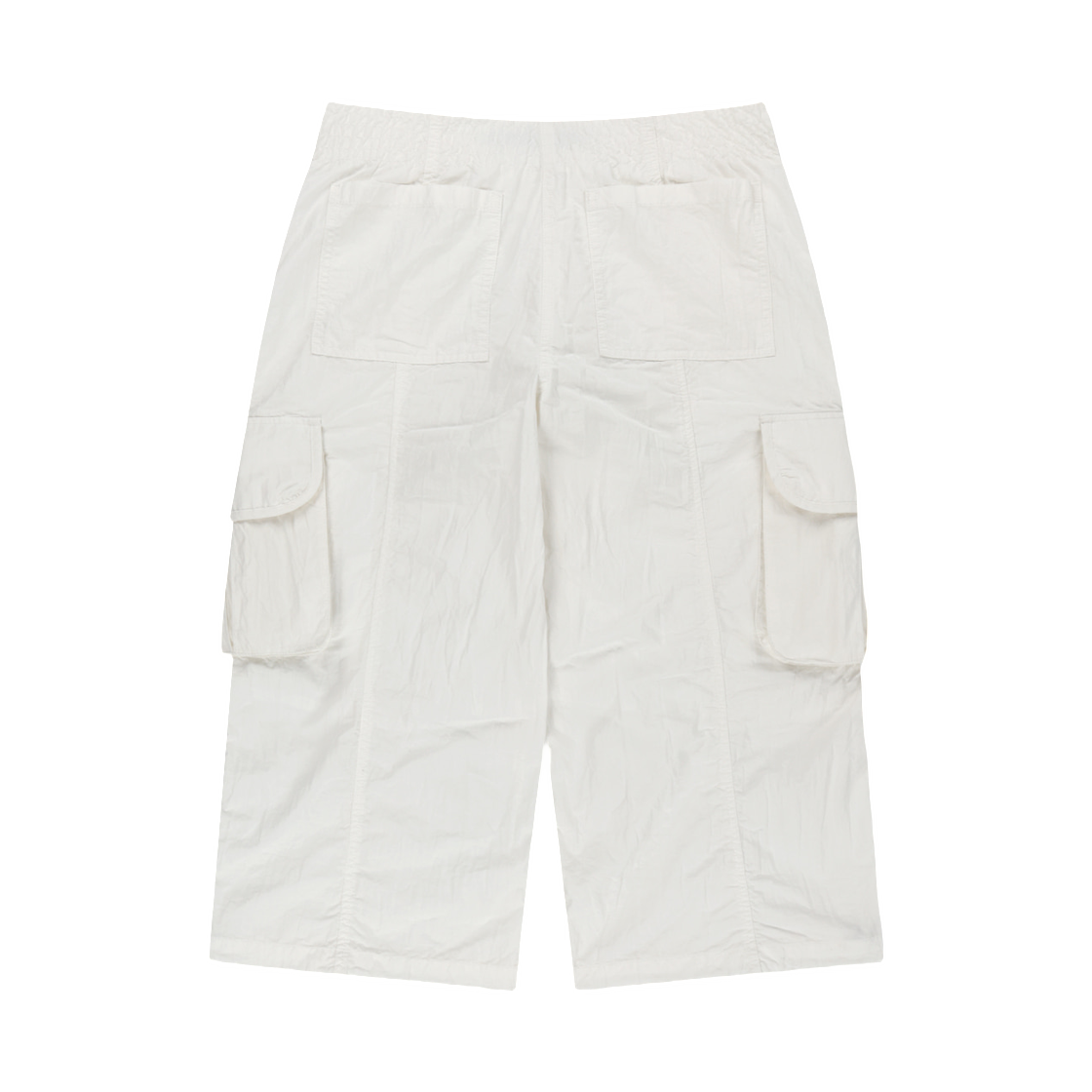 (W) 마뗑킴 크링클 카프리 팬츠 화이트((W) Matin Kim Crinkle Capri Pants In White) - 2
