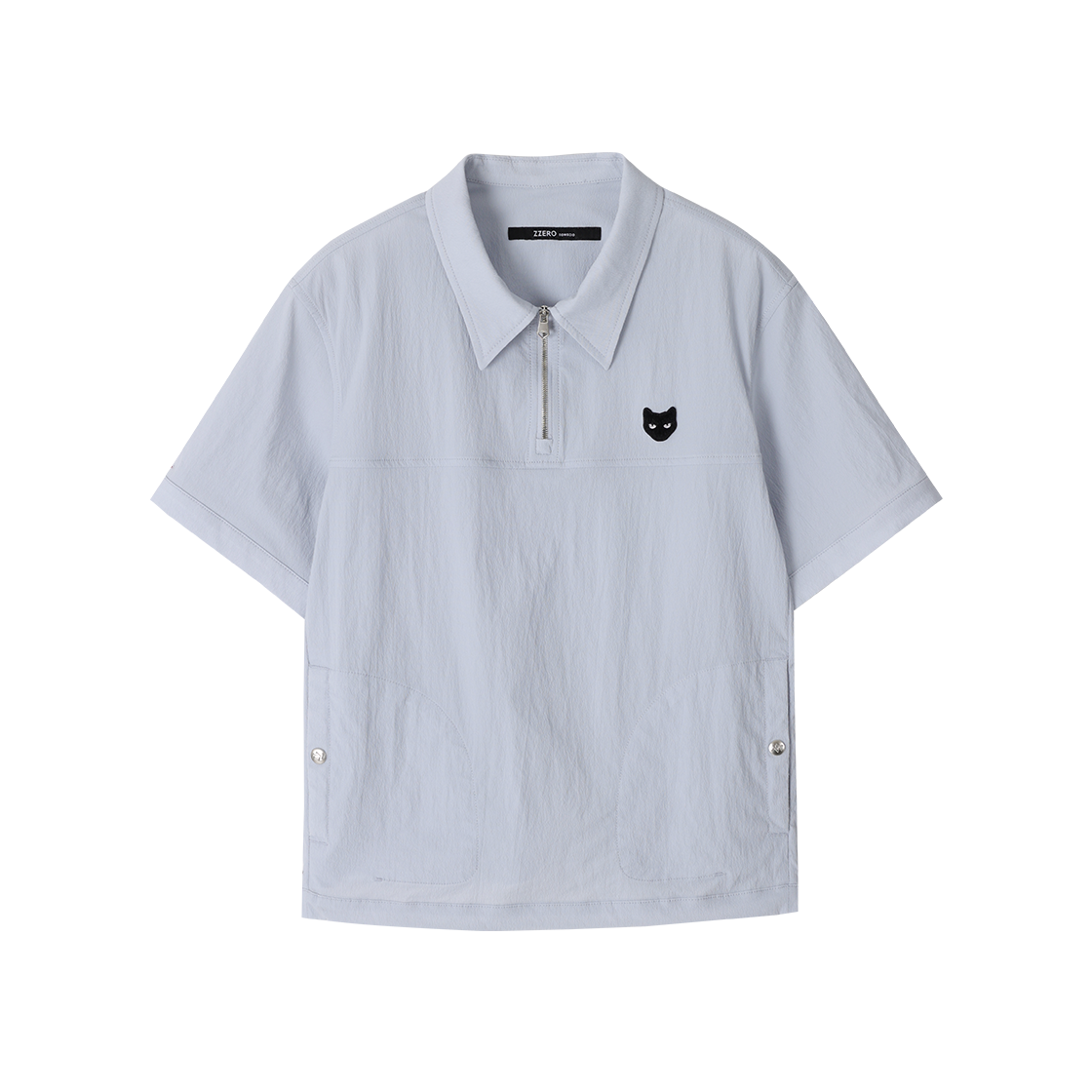 WI3TS871LV (W) SONGZIO ZZERO Track Panther Collared T Shirt Lavender