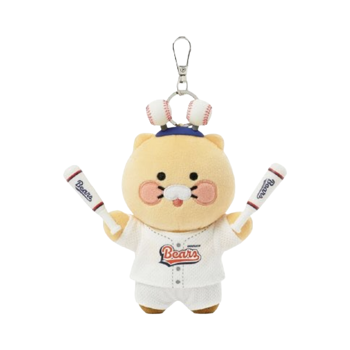 두산 베어스 x 카카오 프렌즈 승리요정 키링인형 V 춘식이(Doosan Bears x Kakao Friends Victory Fairy Keyring Doll V Chunsik) - 1