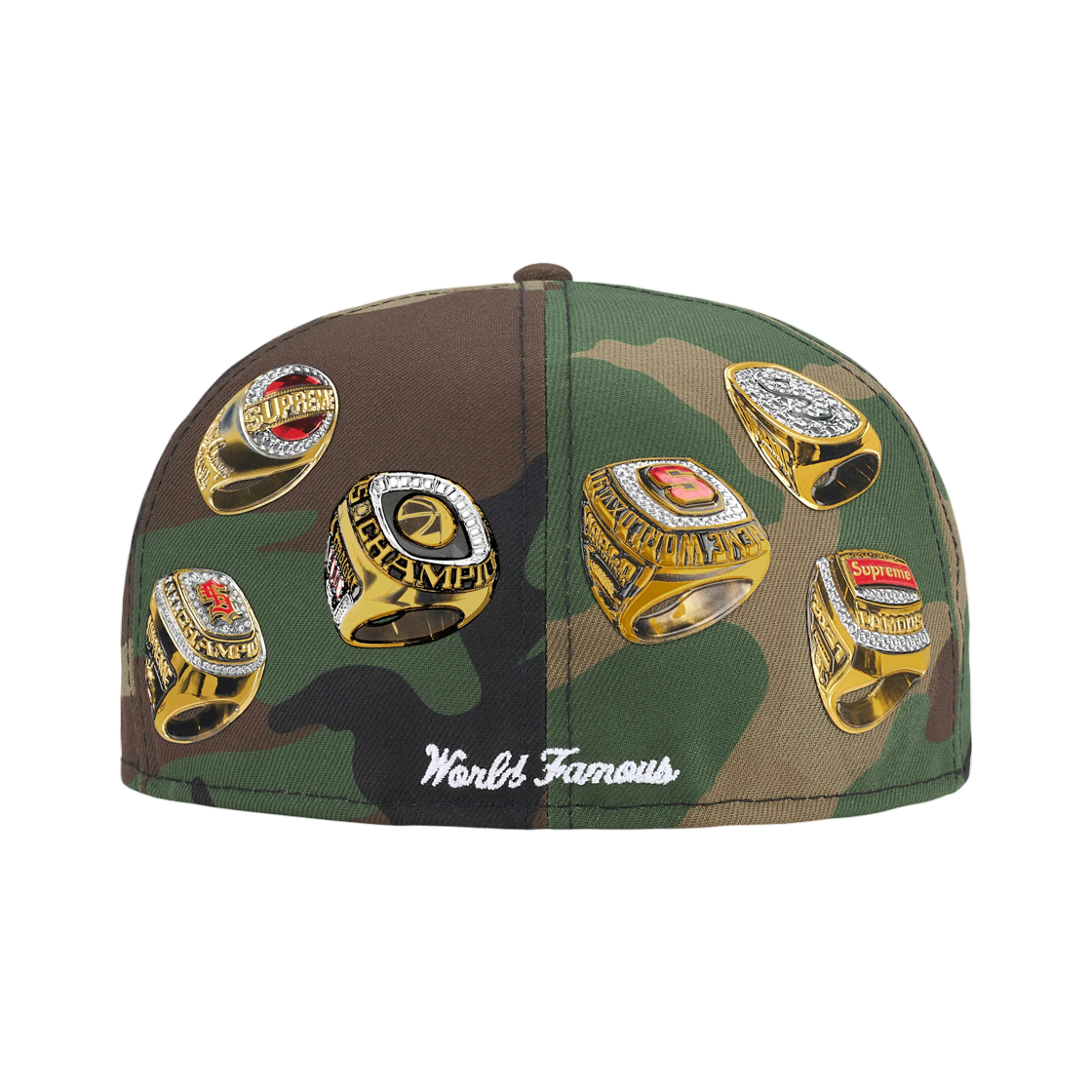 슈프림 링즈 박스 로고 뉴에라 우드랜드 카모 - 26SS(Supreme Rings Box Logo New Era Woodland Camo - 26SS) - 2
