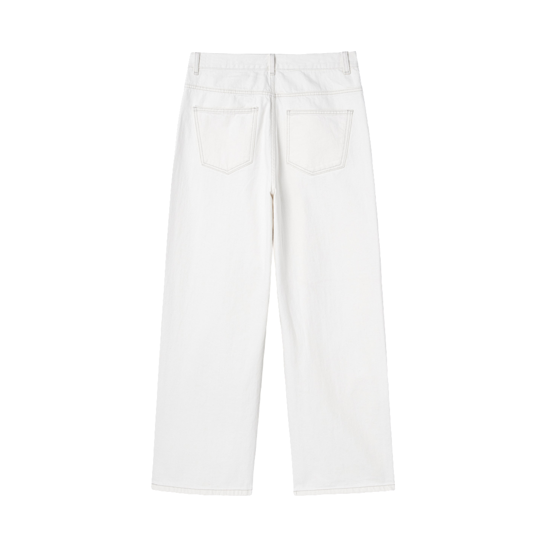 에잇세컨즈 에센셜 와이드핏 데님 팬츠 아이보리(8seconds Essentials Wide Fit Denim Pants Ivory) - 2