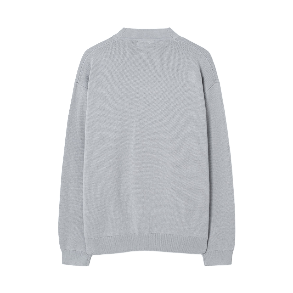 에잇세컨즈 더블 위브 와이넥 베이직 가디건 라이트 그레이 실버(8seconds Double Weave Y-Neck Basic Cardigan Light Gray Silver) - 2