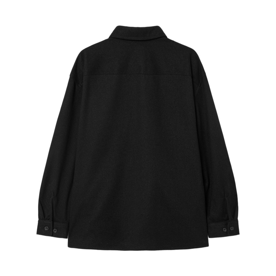 에잇세컨즈 울 라이크 헤어리 오버핏 셔켓 블랙(8seconds Wool Like Hairy Over Fit Shirket Black) - 2