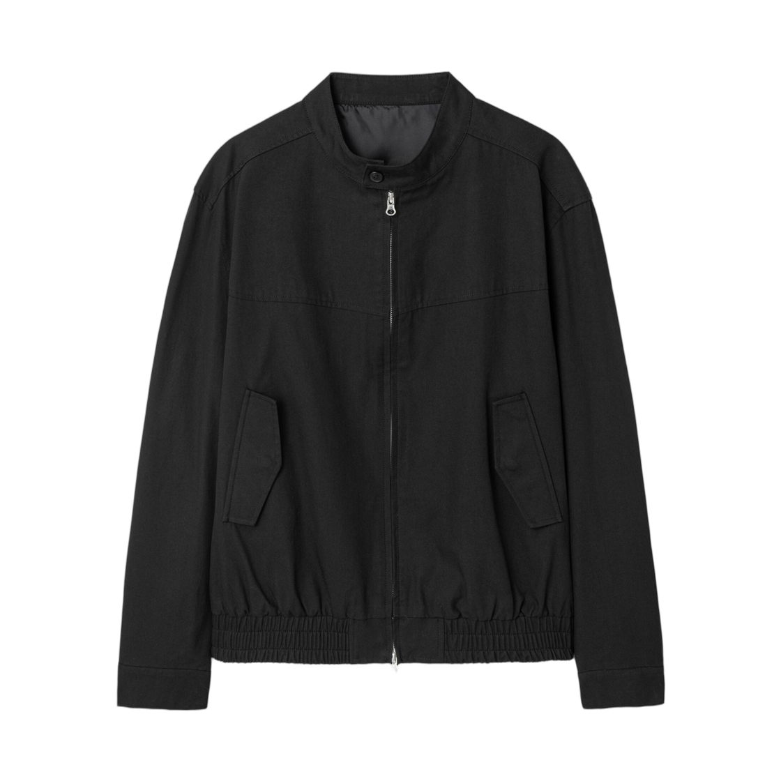에잇세컨즈 스탠드 칼라 코튼 블루종 블랙(8seconds Stand Collar Cotton Blouson Black)