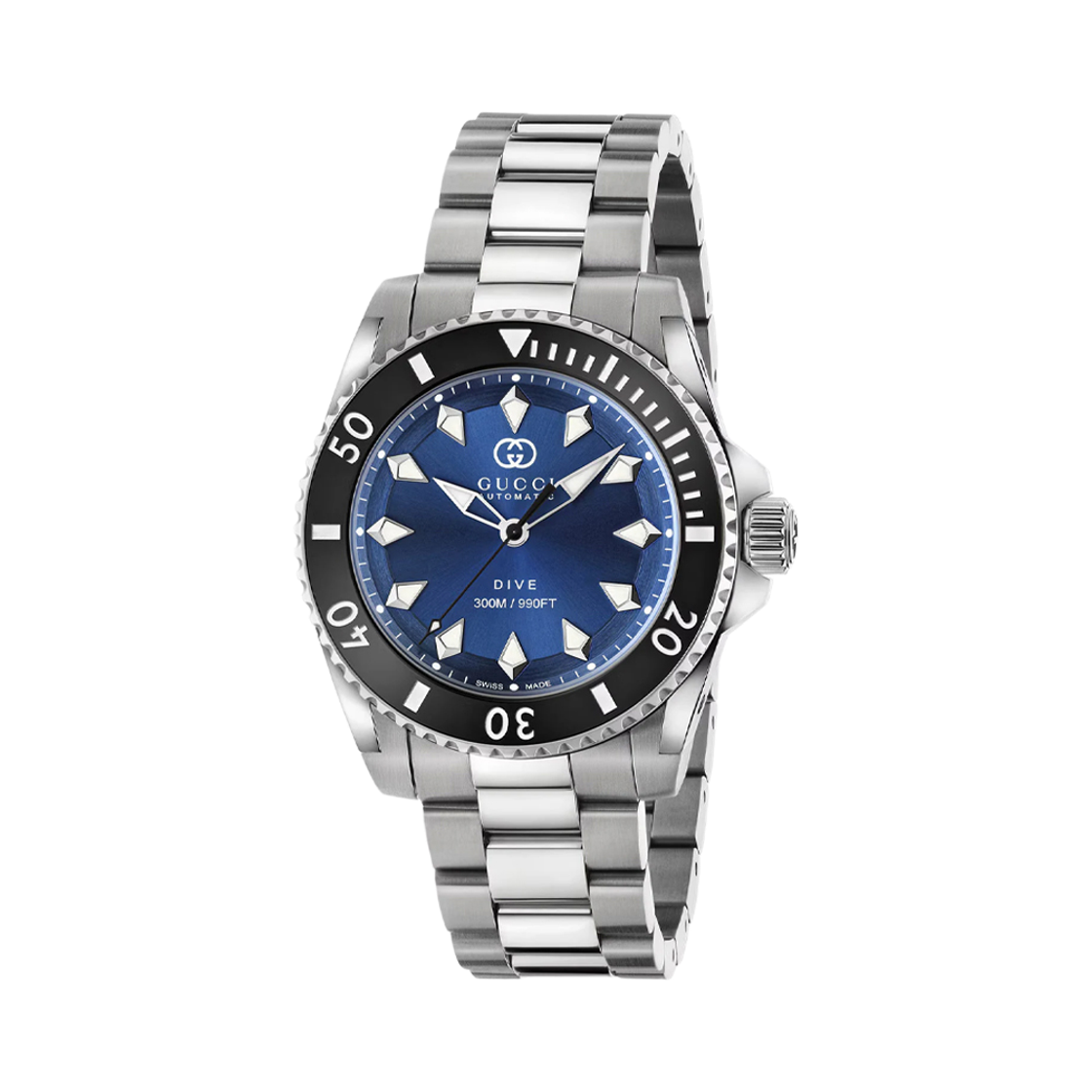 YA136362 [25% 쿠폰] Gucci Dive Quartz 40mm Stainless Steel Blue