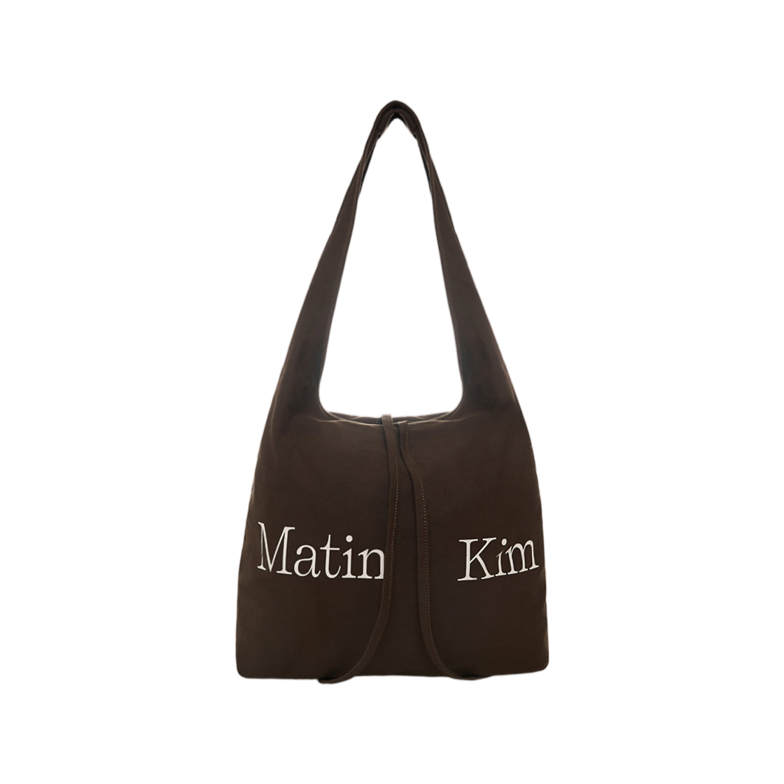 MK2634BG025MKB / MK2600BG025VKB Matin Kim Logo Point Round Ecobag In Khaki Brown