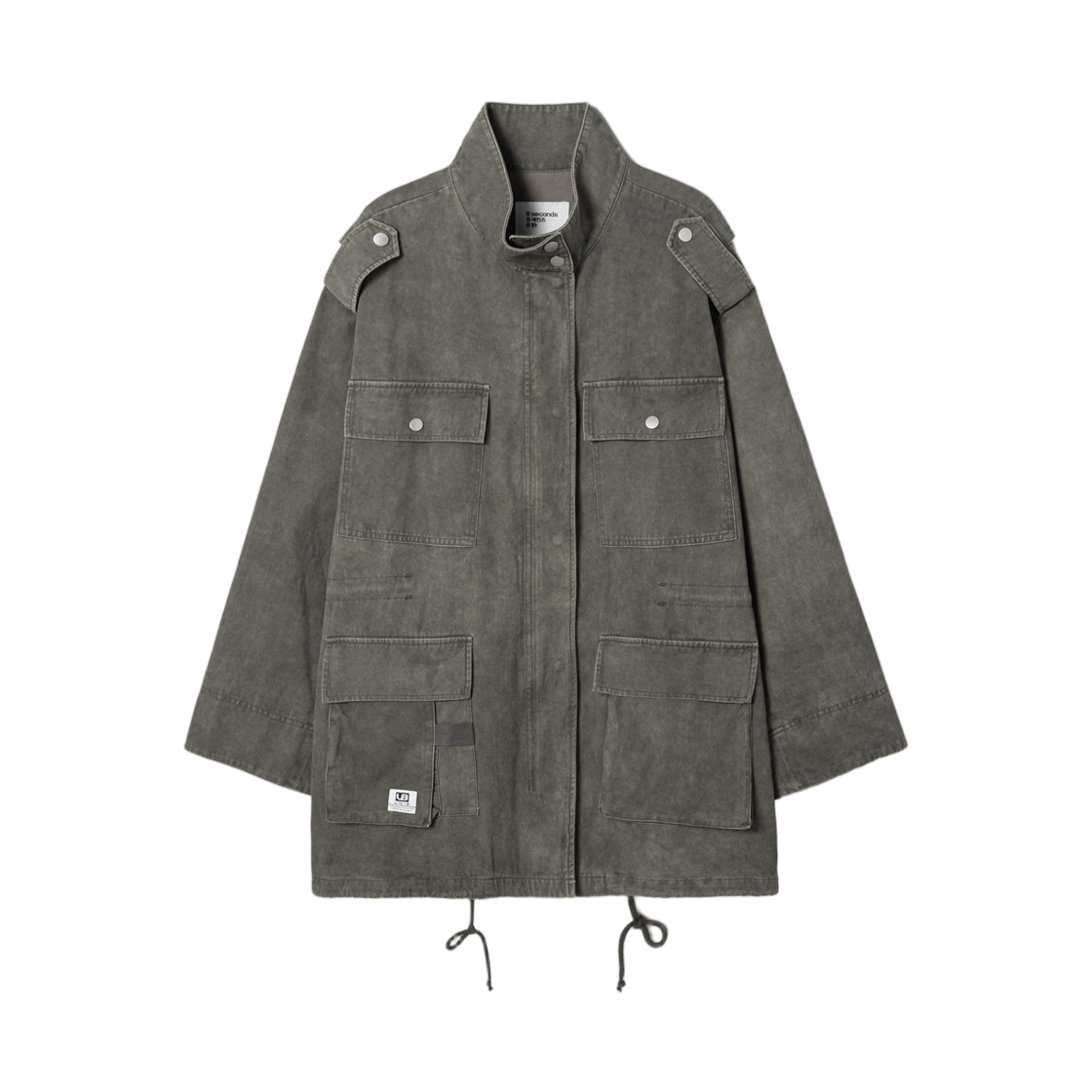165239CQ1H (W) 8seconds Over Fit Field Jacket Khaki