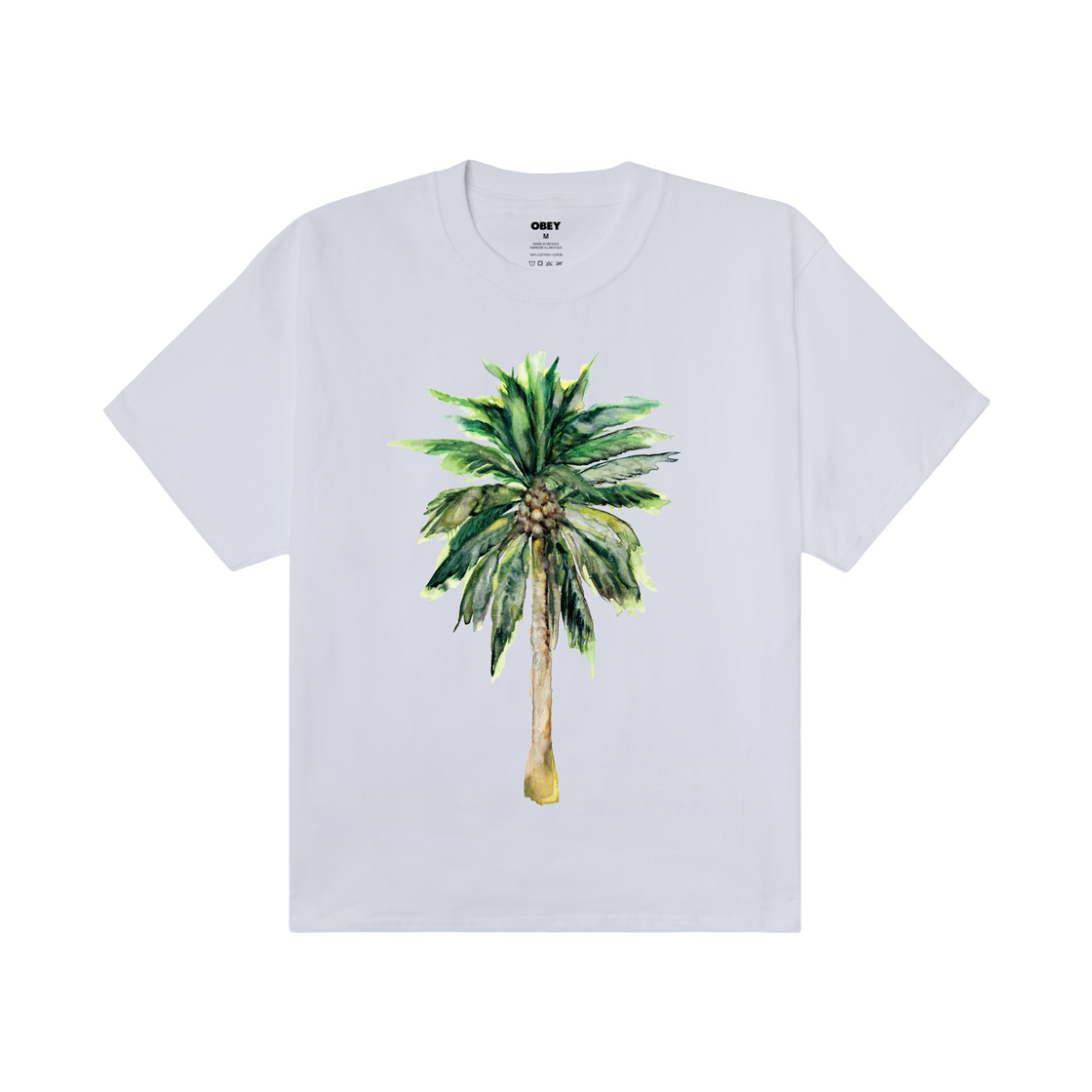 오베이 팜 헤비웨이트 티셔츠 화이트(Obey Palm Heavyweight T-Shirt White) - 2