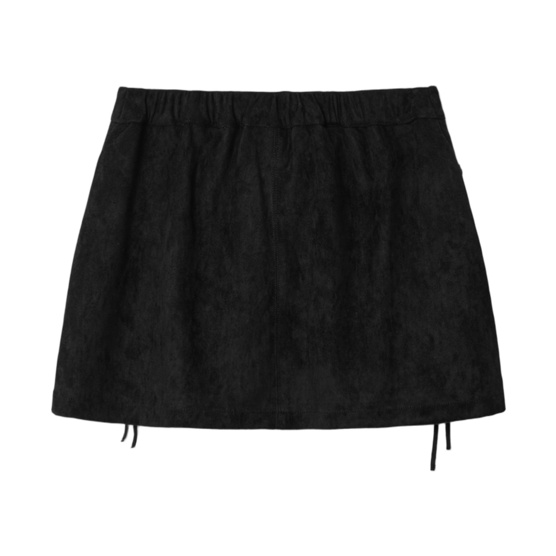 (W) 에잇세컨즈 스웨이드 미니 스커트 블랙((W) 8seconds Suede Mini Skirt Black) - 2