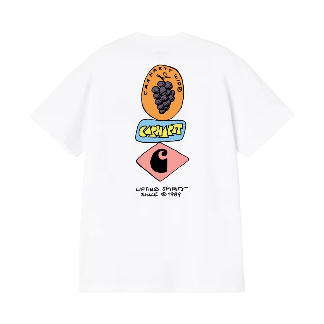 칼하트 WIP 숏슬리브 스택드 그레이프 티셔츠 화이트(Carhartt WIP S/S Stacked Grapes T-Shirt White) - 2