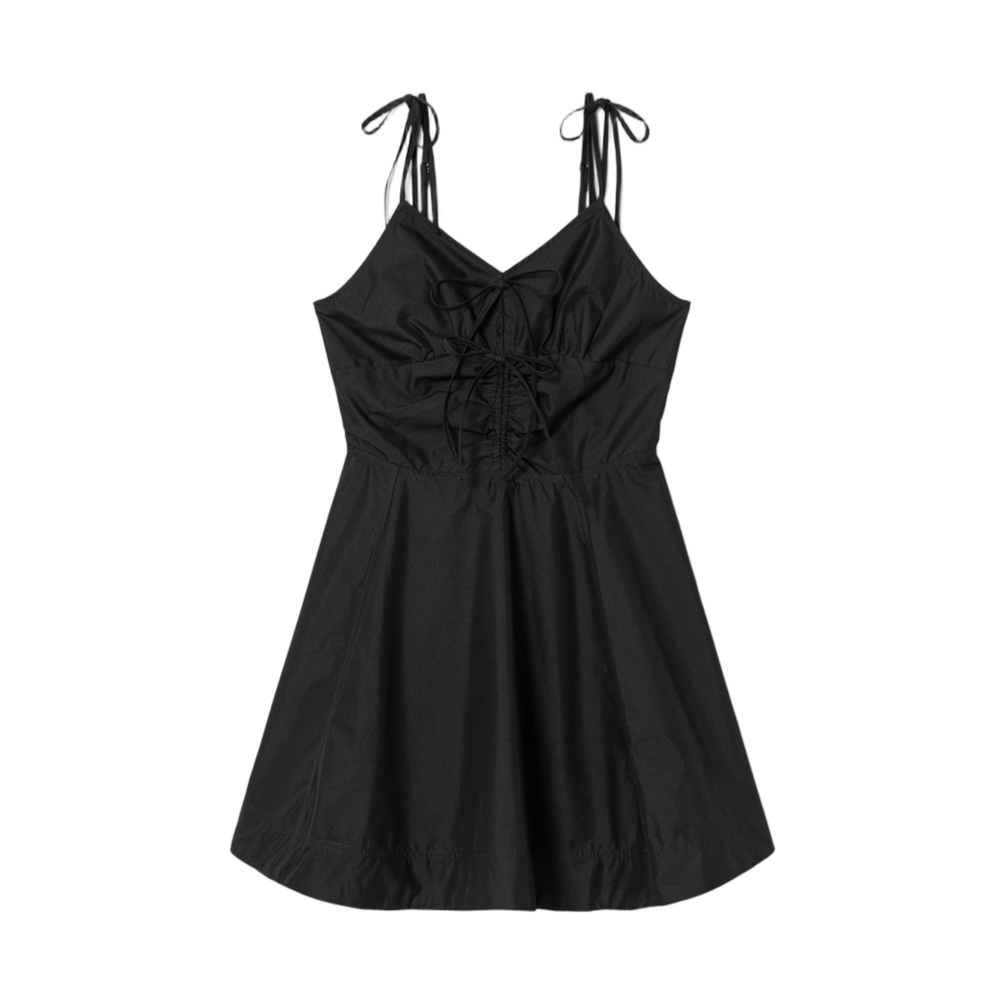 (W) 에잇세컨즈 코튼 슬리브리스 미니 원피스 블랙((W) 8seconds Cotton Sleeveless Mini Onepiece Black)