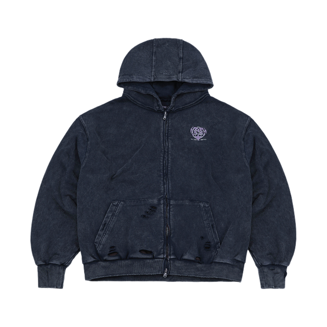 P0000MFL_copy LUVLUVLUV FR Still Alive Hood Zip Up NV