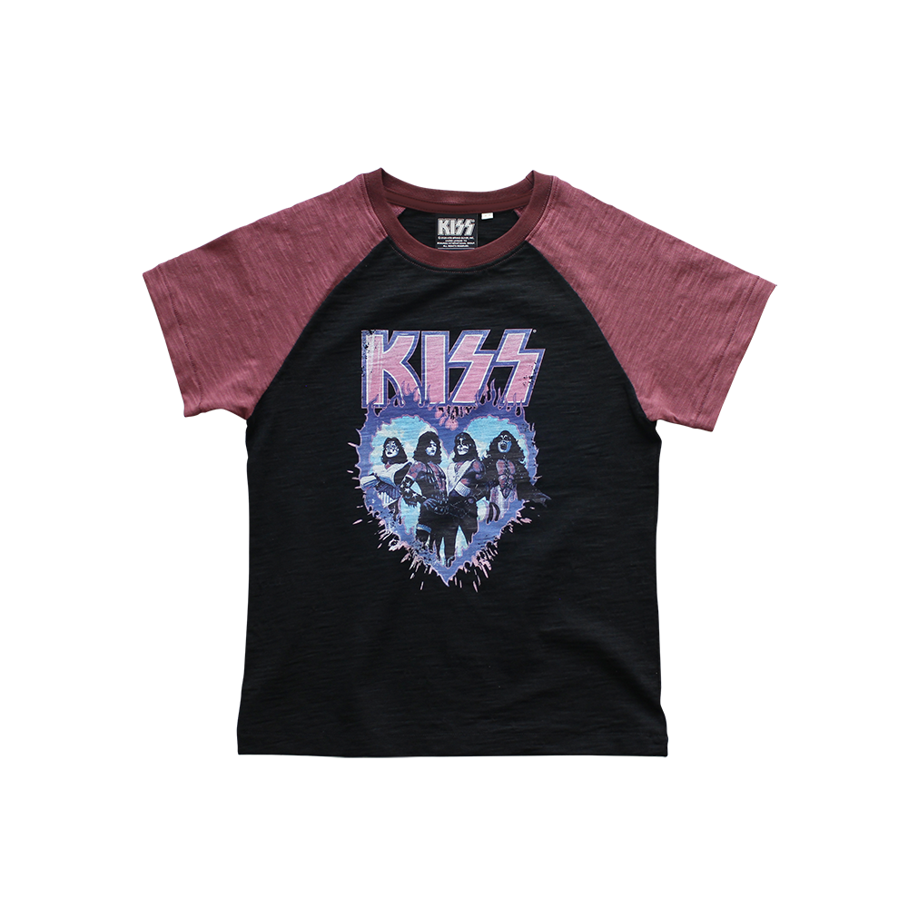 메인부스 X KISS 우먼 하트 티셔츠 더스트 핑크(MAINBOOTH X KISS Woman Heart T-shirt Dust Pink)