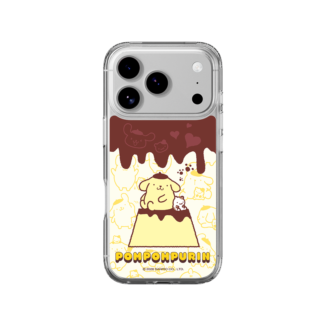 폼폼푸린 푸딩 클리어 마그넷 케이스 for iPhone17 Series(POMPOMPURIN Pudding Clear Magnet Case for iPhone17 Series) - 4