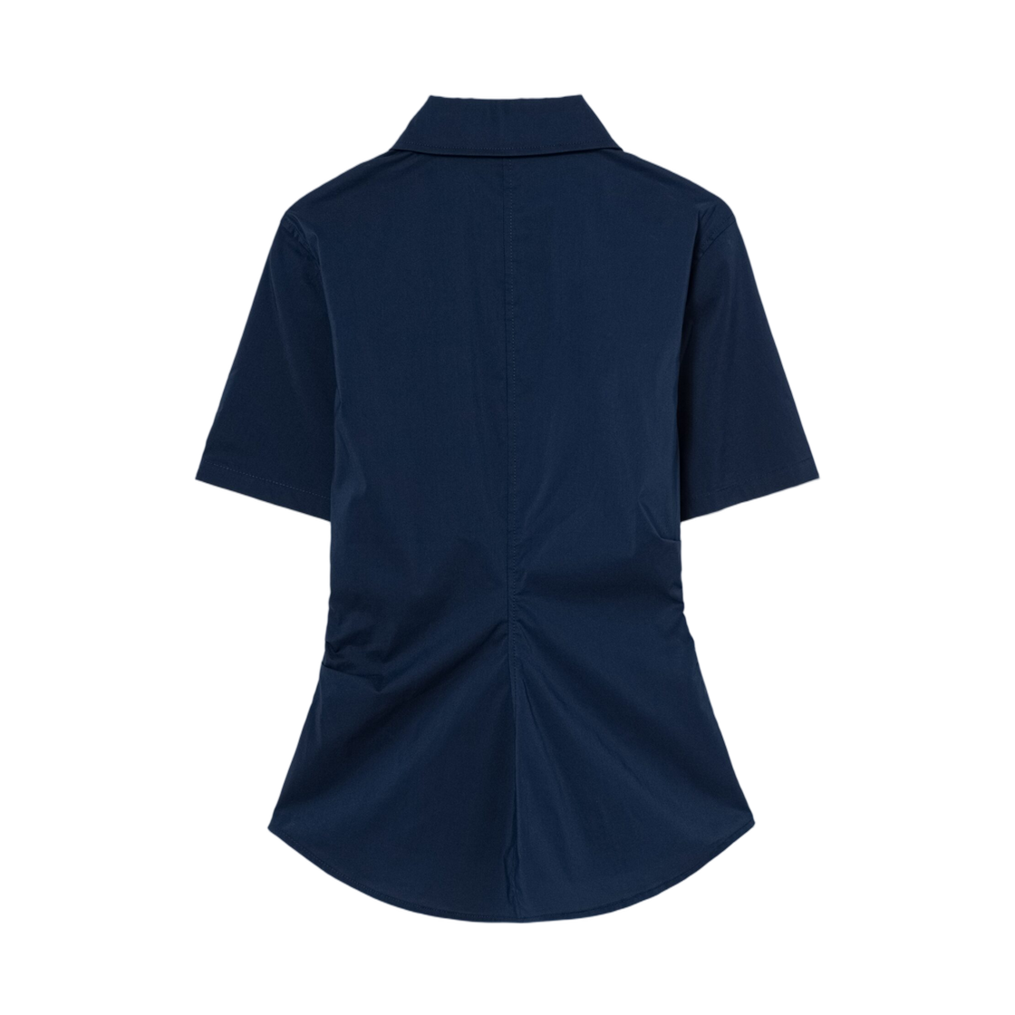 (W) 에잇세컨즈 사이드 셔링 블라우스 네이비((W) 8seconds Side Shirring Blouse Navy) - 2