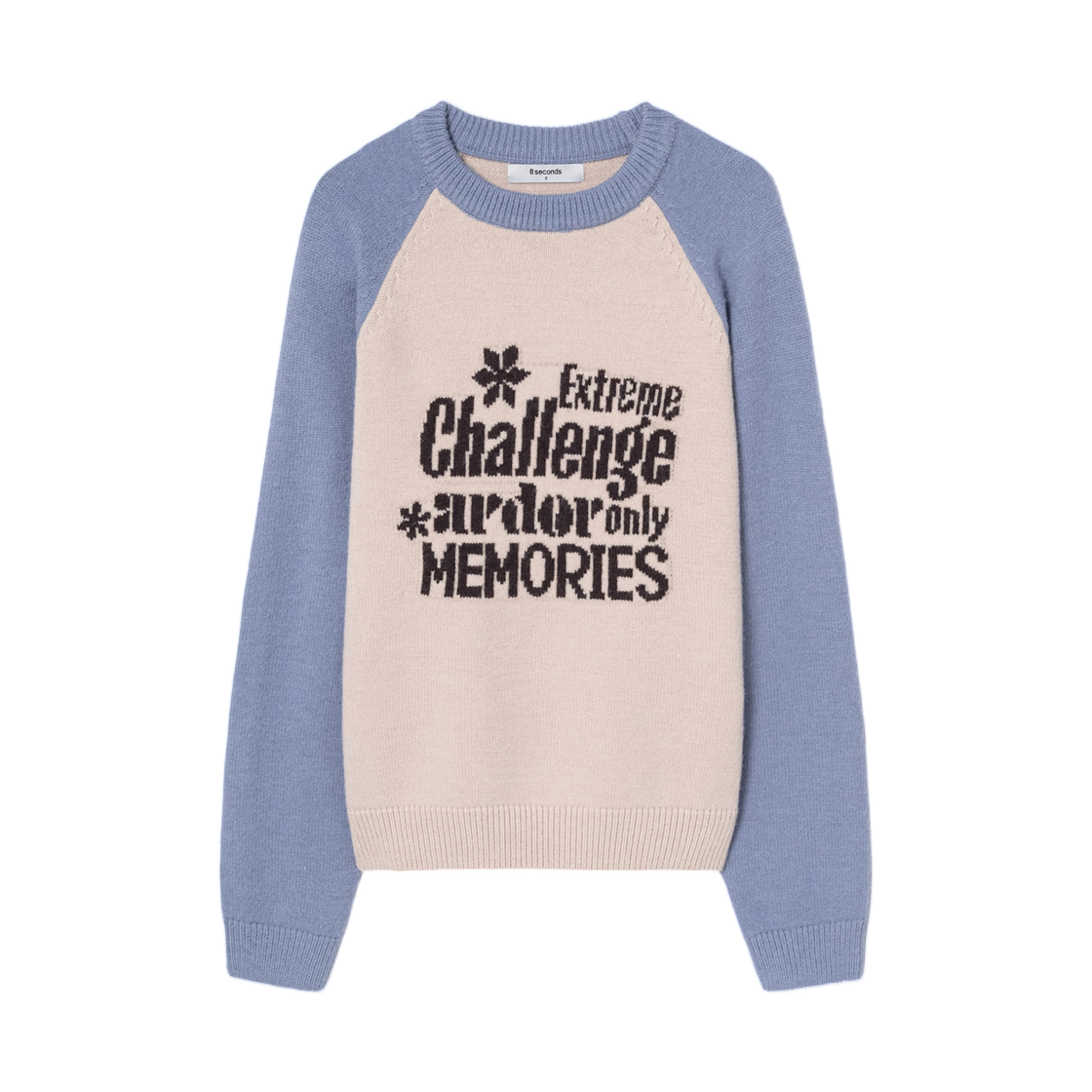 (W) 에잇세컨즈 래글런 레터링 풀오버 베이지((W) 8seconds Raglan Lettering Pullover Beige)