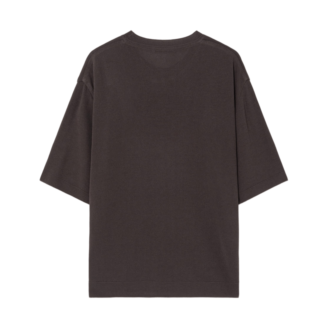 에잇세컨즈 하프 밀라노 라운드 숏슬리브 니트 브라운(8seconds Half Milano Round Short Sleeve Knit Brown) - 2