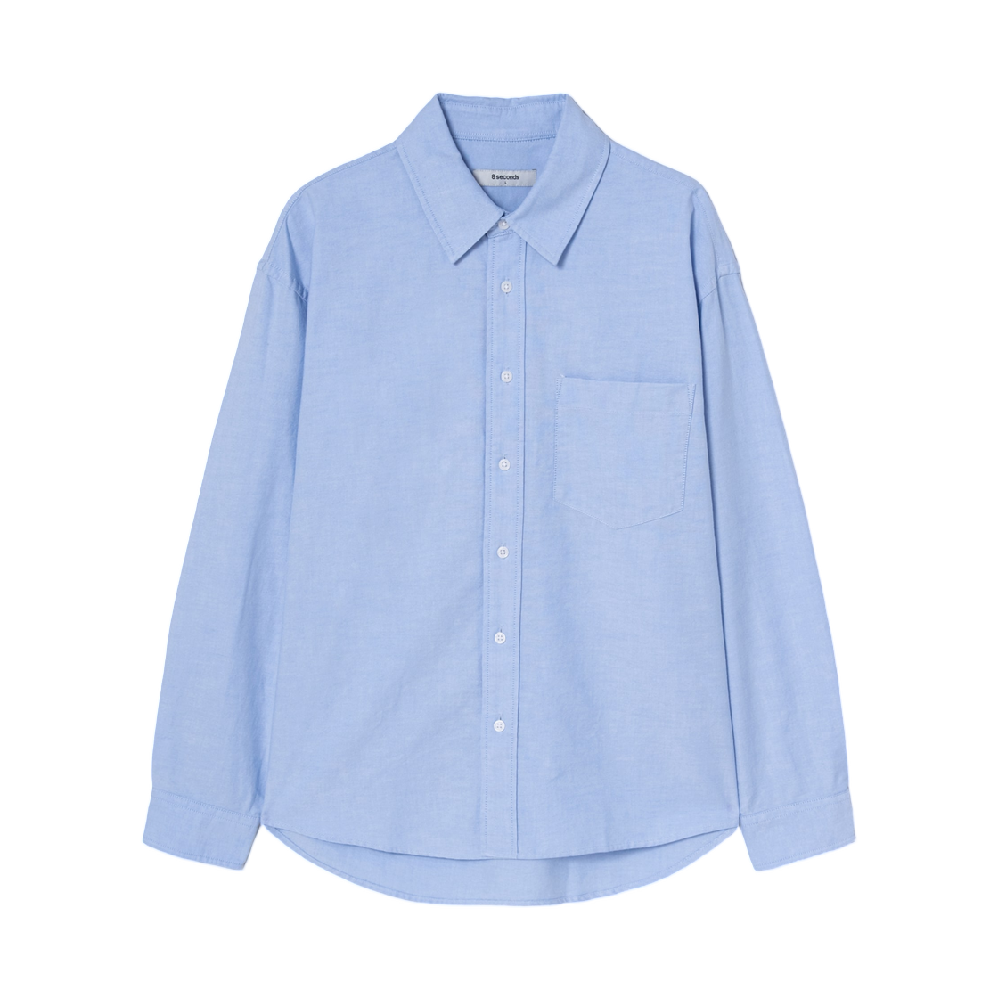 425164LY1Q 8seconds Oxford Over Fit Shirt Sky Blue