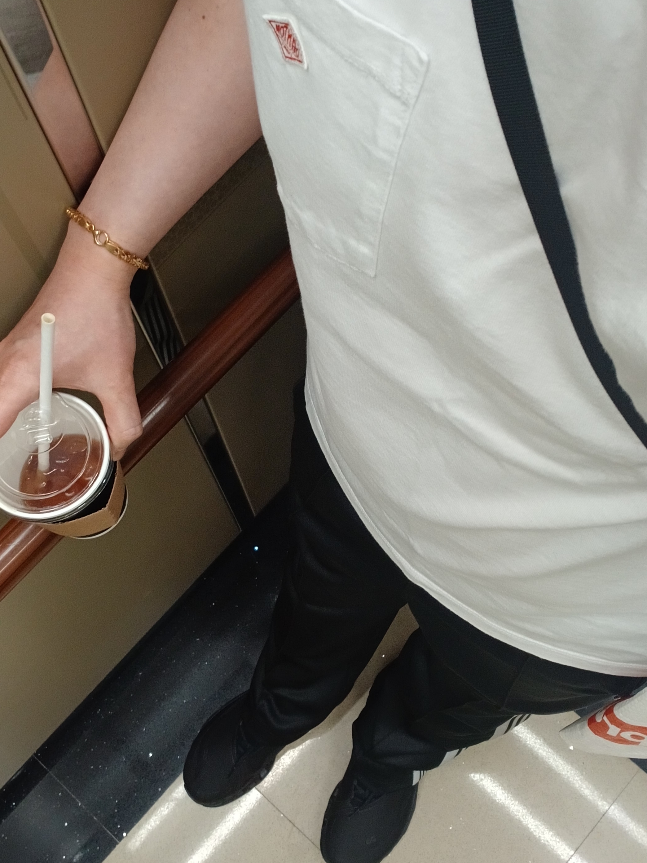 Danton Plain Short Sleeve Pocket T-Shirt White, Danton Plain Short Sleeve Pocket T-Shirt Heather White 착용 스타일 - 4