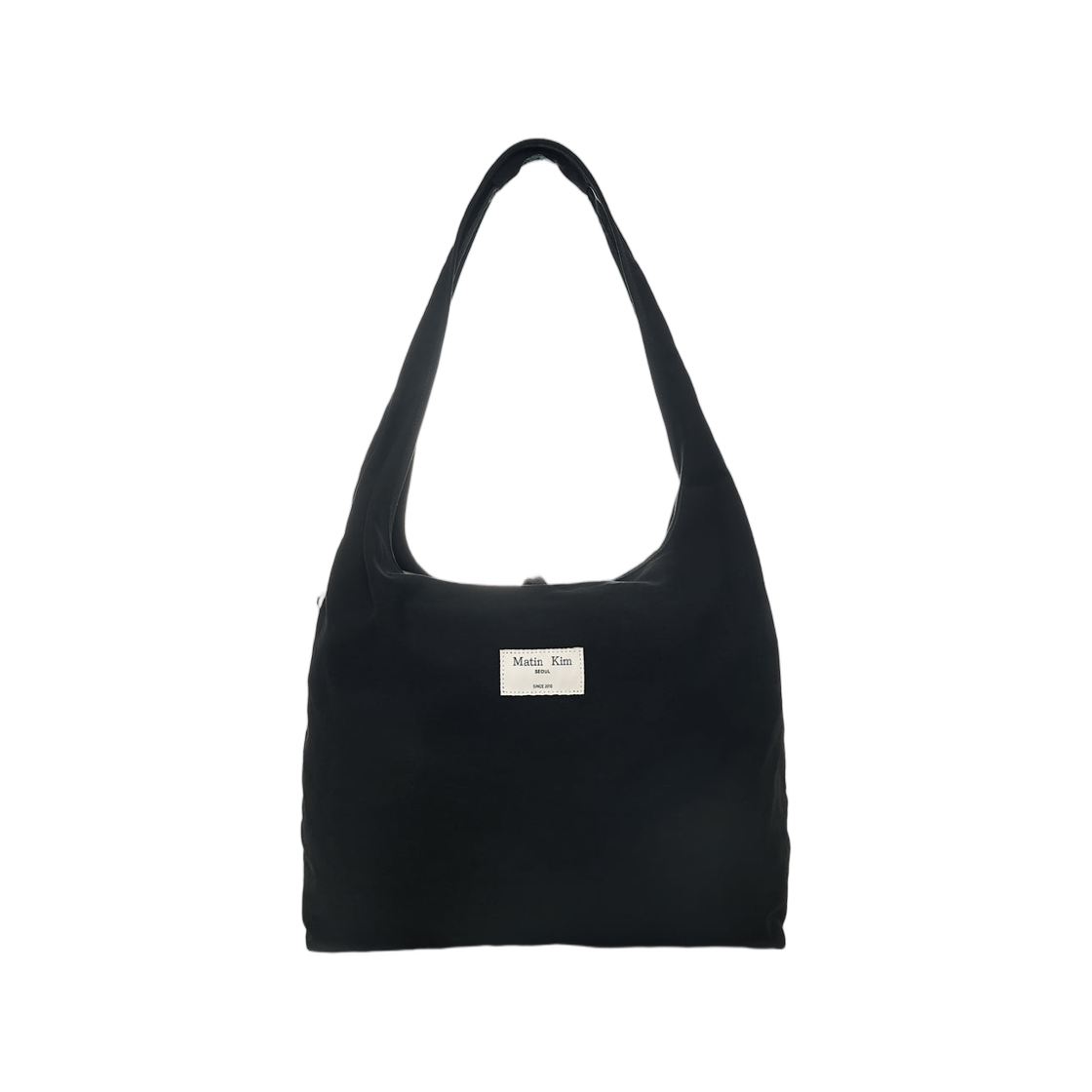 마뗑킴 로고 포인트 라운드 에코백 블랙(Matin Kim Logo Point Round Ecobag In Black) - 2