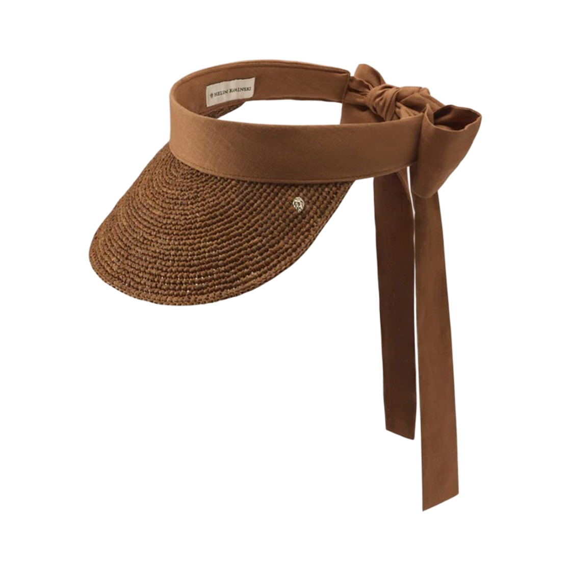 (W) 헬렌 카민스키 파커 라피아 피크 바이저 넛쉘((W) Helen Kaminski Parker Raffia Peak Visor Nutshell)
