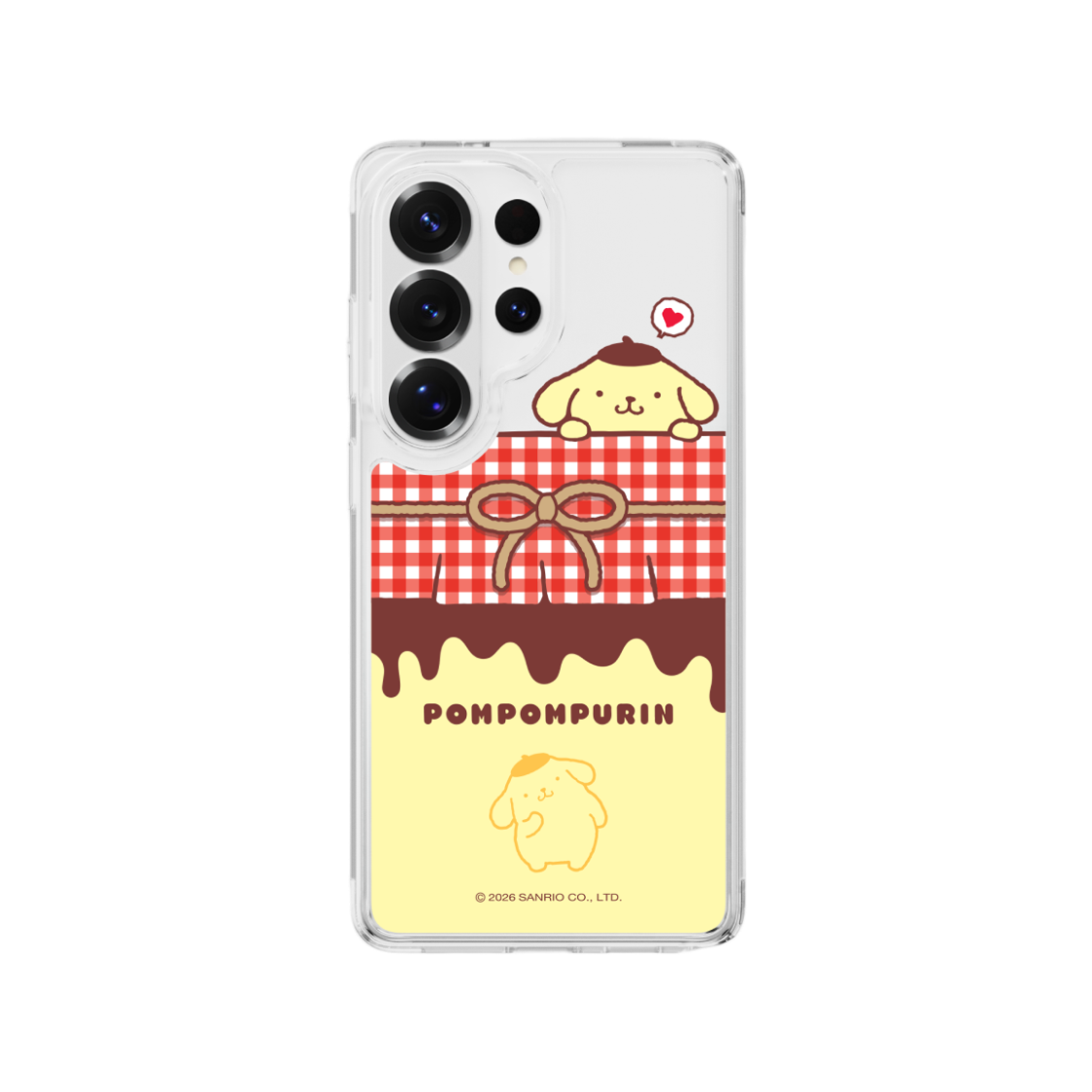 폼폼푸린 푸딩팩 클리어 마그넷 케이스 for Galaxy S26 Series(POMPOMPURIN Pudding pack Clear Magnet Case for Galaxy S26 Series)