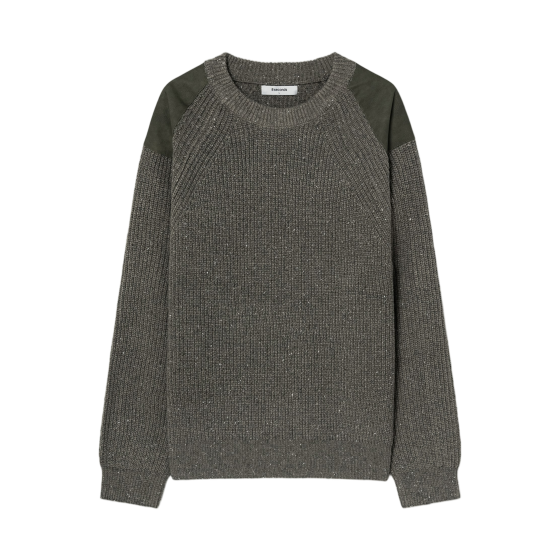 265151CY4H 8seconds Woven Patch Round Knit Khaki