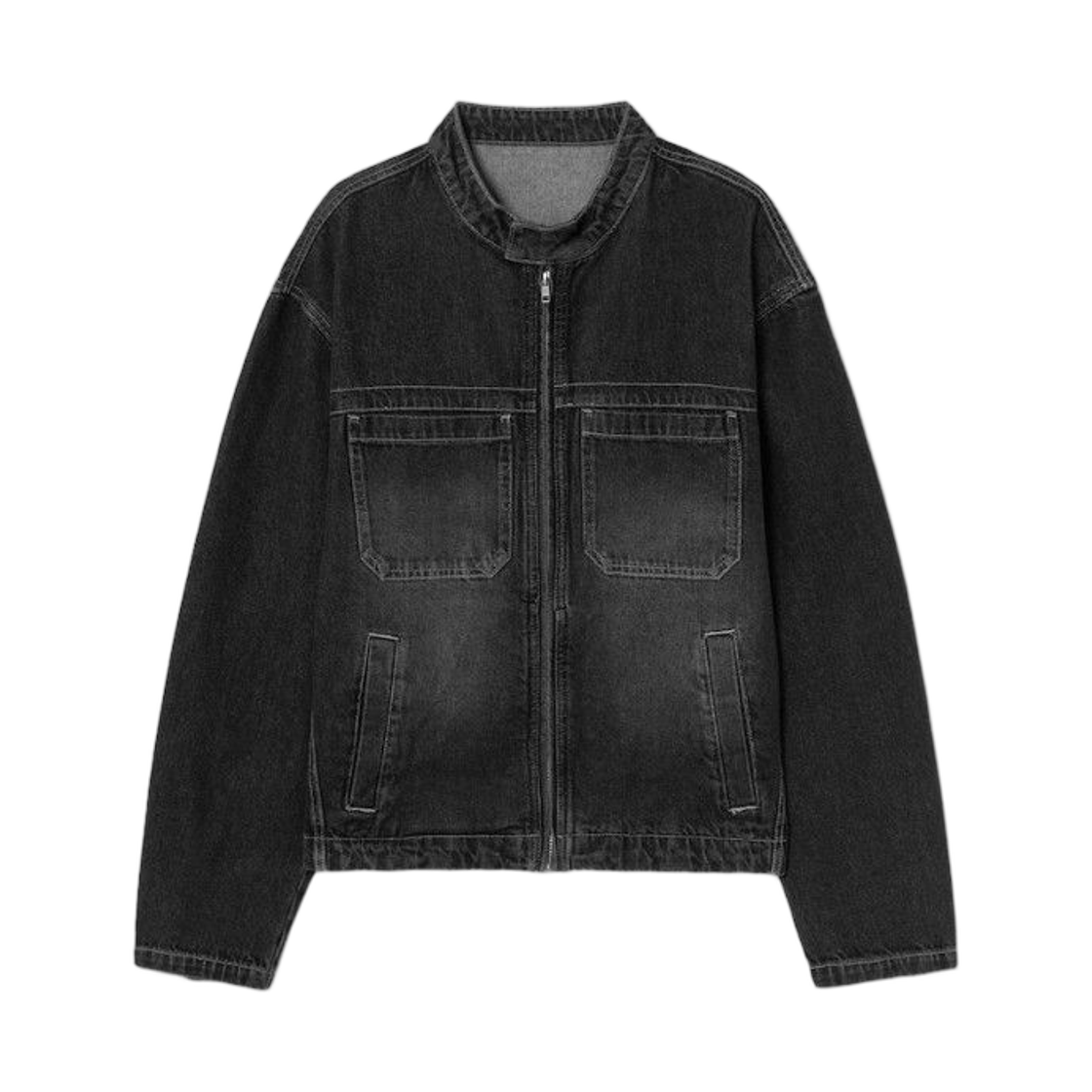 에잇세컨즈 바이커 데님 아우터 애쉬(8seconds Biker Denim Outer Ash)