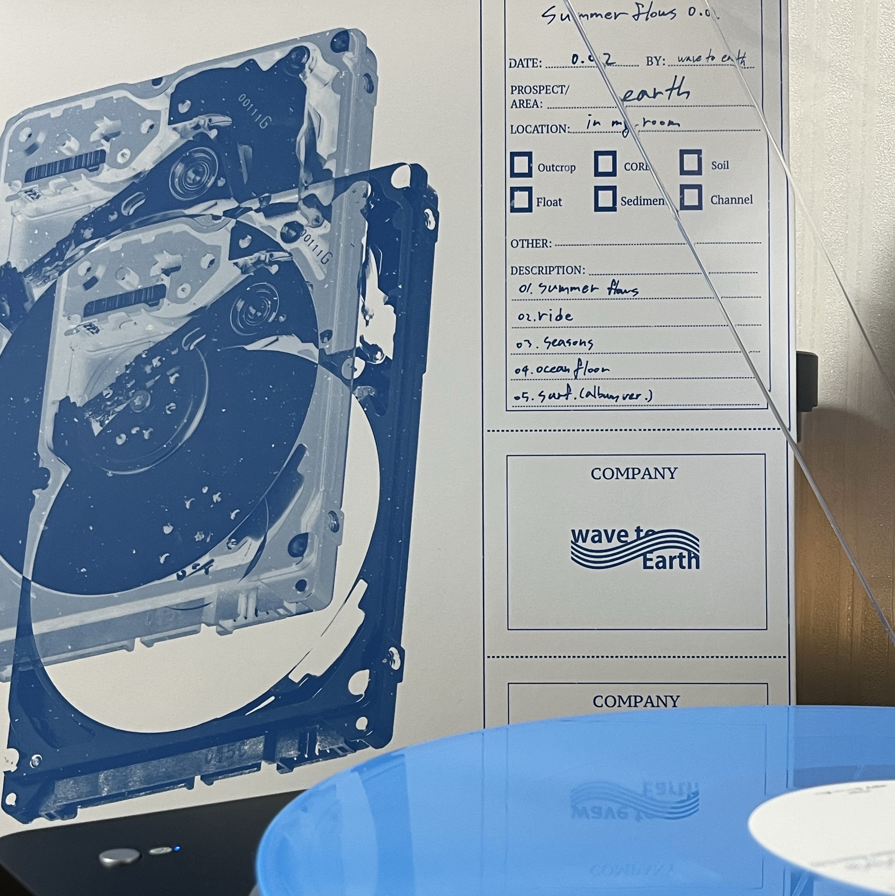 Wave to Earth 2nd EP Summer Flows 0.02 LP Blue 착용 스타일