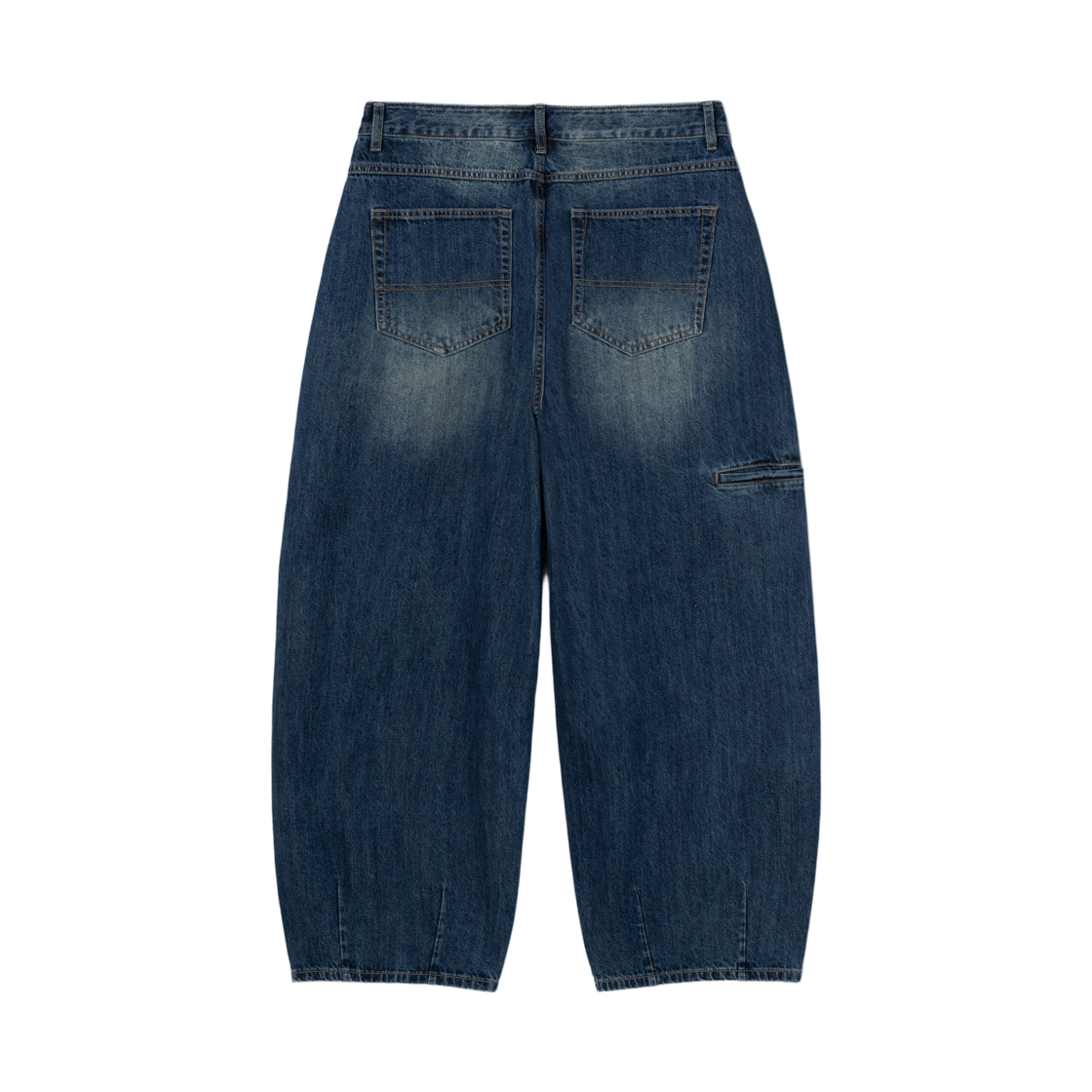 에잇세컨즈 벌룬핏 워싱 데님 팬츠 블루(8seconds Balloon Fit Washing Denim Pants Blue) - 2
