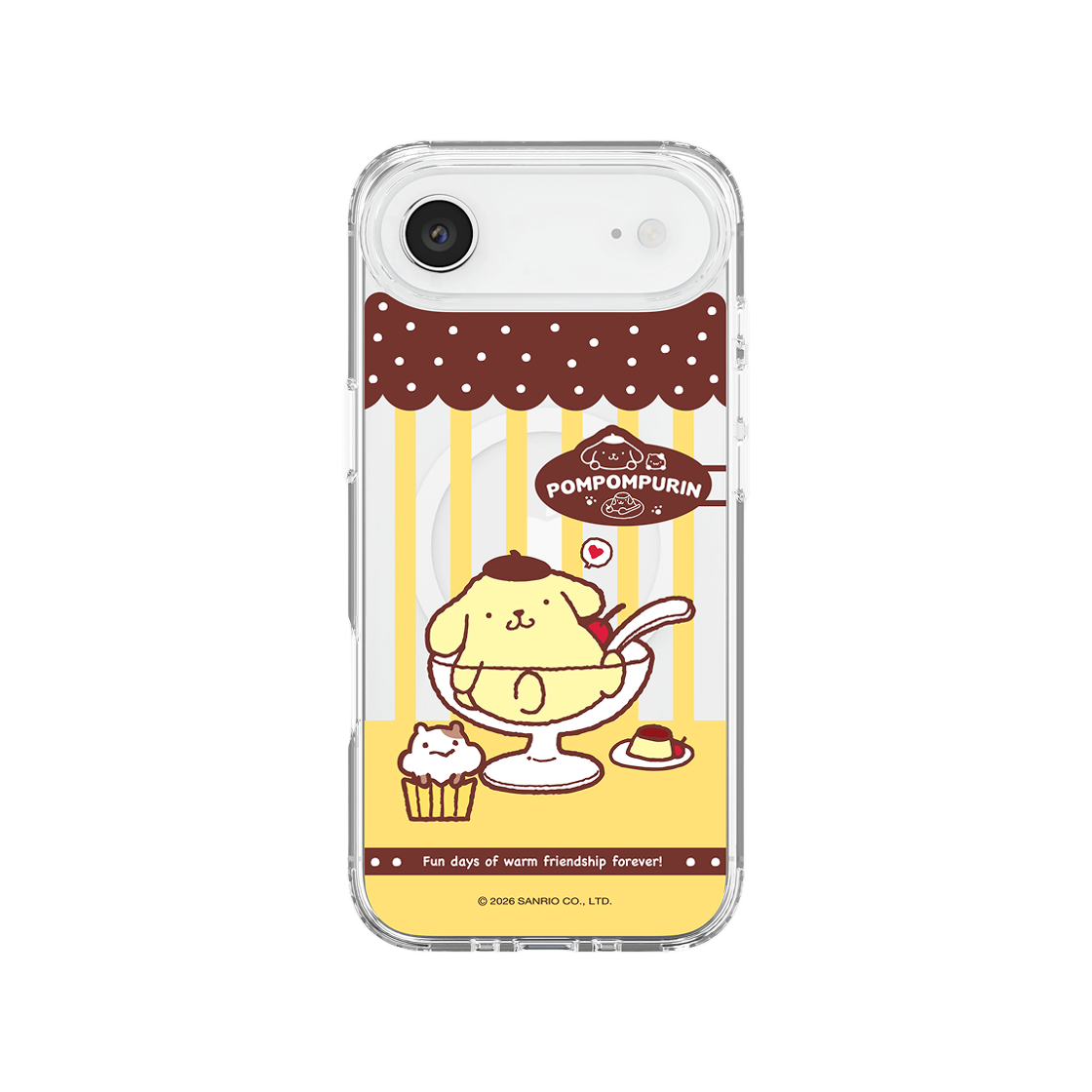 폼폼푸린 카페 스타일 클리어 마그넷 케이스 for iPhone17 Series(POMPOMPURIN Cafe Style Clear Magnet Case for iPhone17 Series) - 3