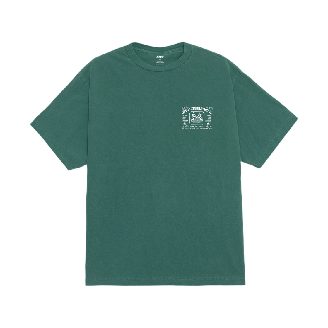 오베이 크레아티베 스튜디오 피그먼트 티셔츠 피그먼트 레인포레스트(Obey Creative Studios Pigment T-Shirt Pigment Rainforest) - 2