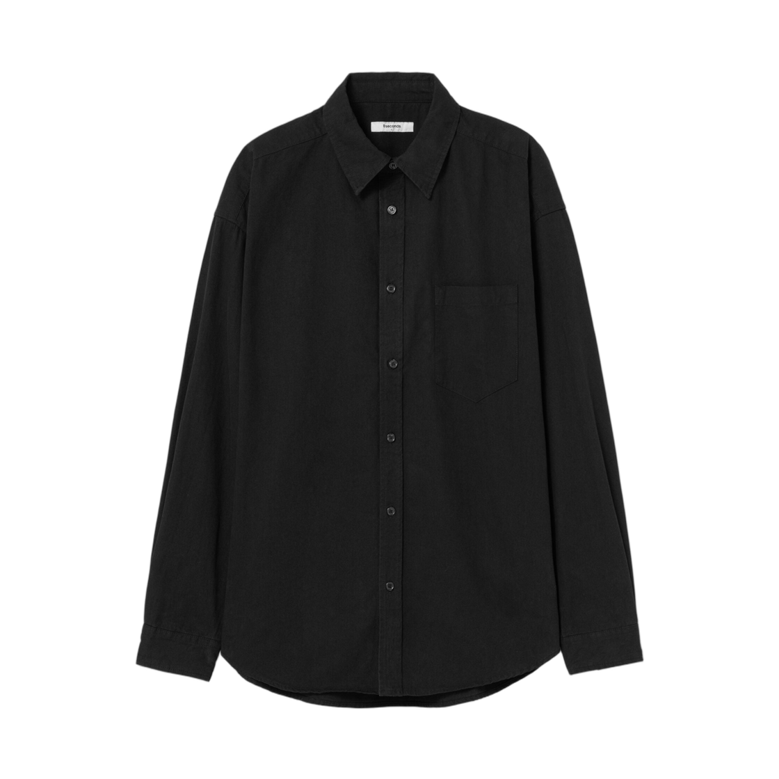 에잇세컨즈 바이오 워싱 코튼 옥스포드 셔츠 블랙(8seconds Bio Washing Cotton Oxford Shirt Black) - 1