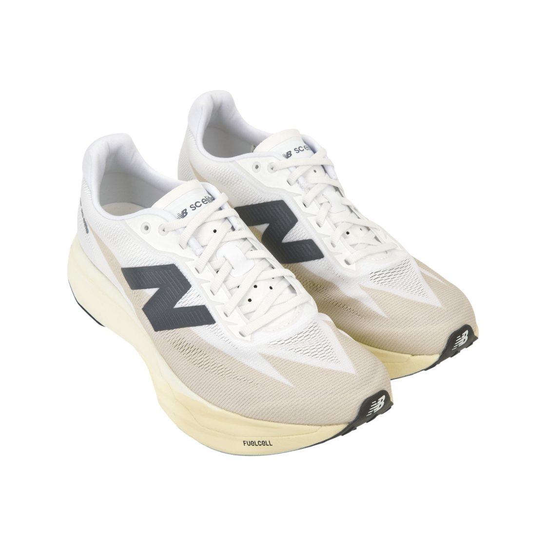 뉴발란스 퓨어셀 SC 엘리트 v5 리넨 씨 솔트 - 2E 와이드(New Balance FuelCell SC Elite v5 Linen Sea Salt - 2E Wide) - 4