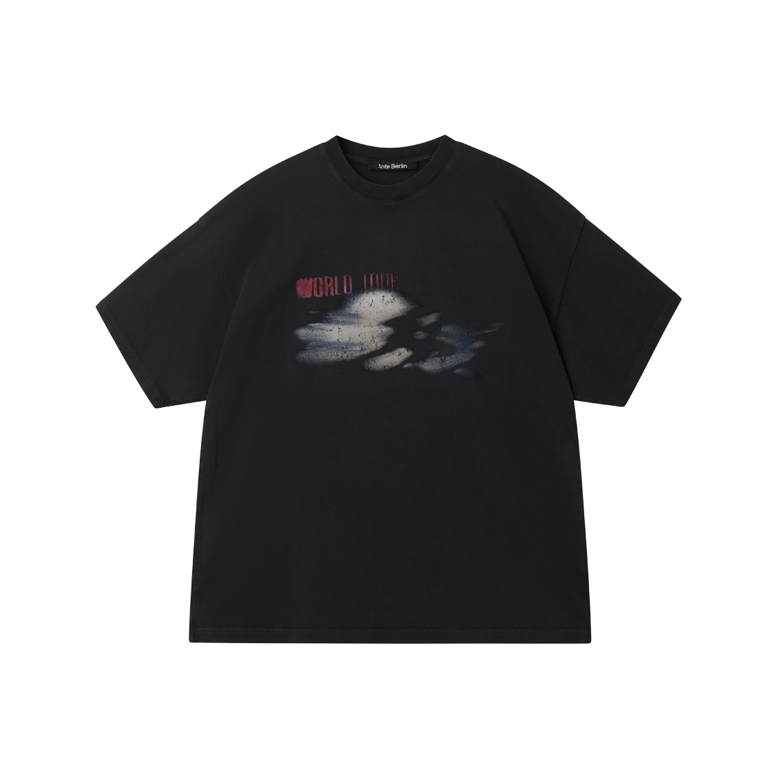 KM6CTSSAA04RG Ante Berlin World Tour T-Shirt 2026 Washed Black - 26FW