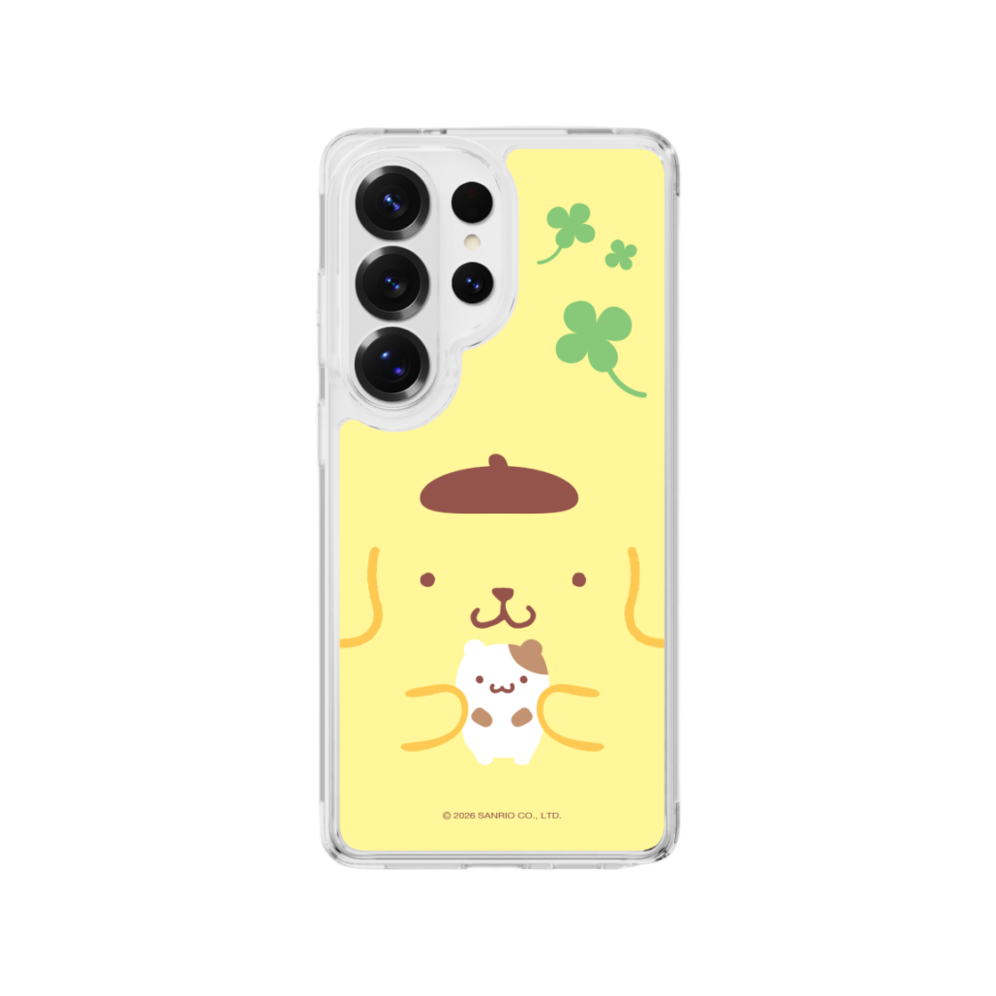 폼폼푸린 얼굴 클리어 마그넷 케이스 for Galaxy S26 Series(POMPOMPURIN Face Clear Magnet Case for Galaxy S26 Series)