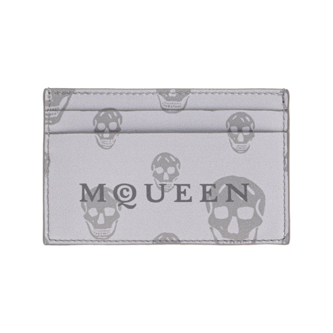 알렉산더 맥퀸 스컬 프린트 카드 홀더 그레이(Alexander McQueen Skull Print Card Holder Grey) - 1