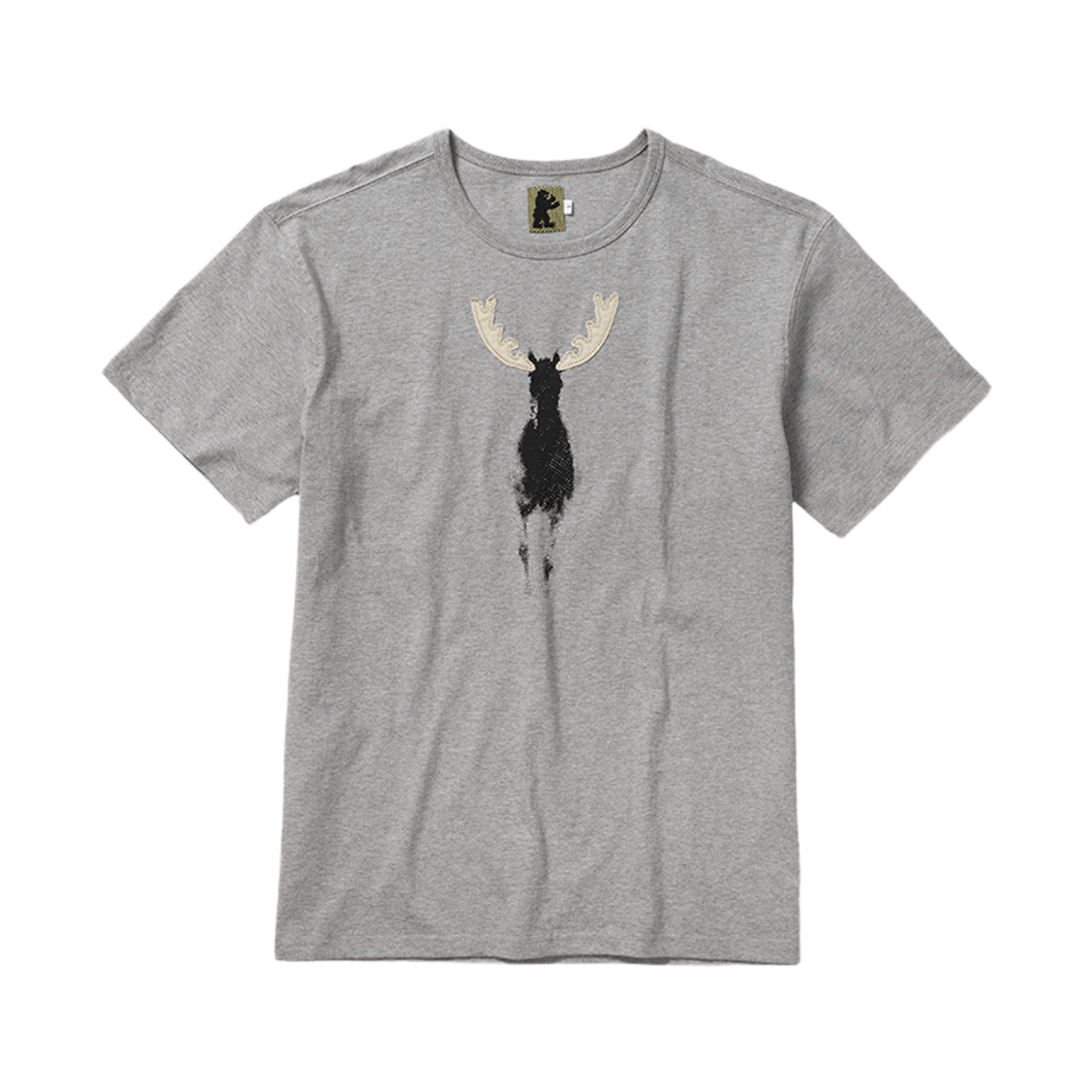 사일런트실러블 포니 프린트 티셔츠 멜란지 그레이(SILENTSYLLABLE Pony Print T-shirts Melange gray)
